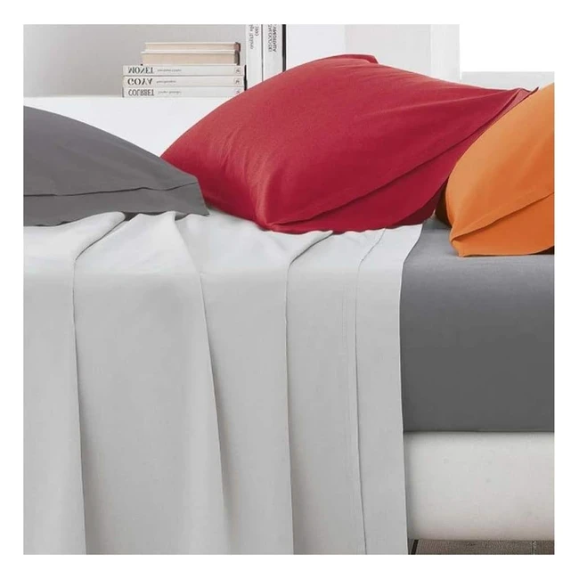 Gabel Sottolenzuolo Percalle Bianco Matrimoniale 200x175x03 cm - Colore e Benessere