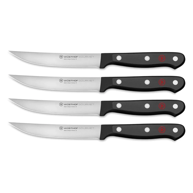 Juego de 4 cuchillos bistec Wüsthof Gourmet - Referencia: 123456 - Filosos y duraderos
