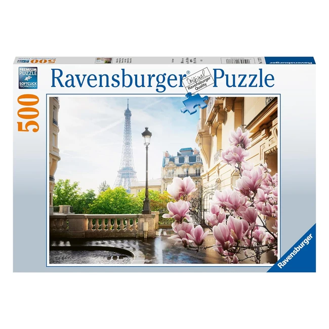 Ravensburger Puzzle Adulte 500 pièces - Le Printemps à Paris - Qualité Supérieure