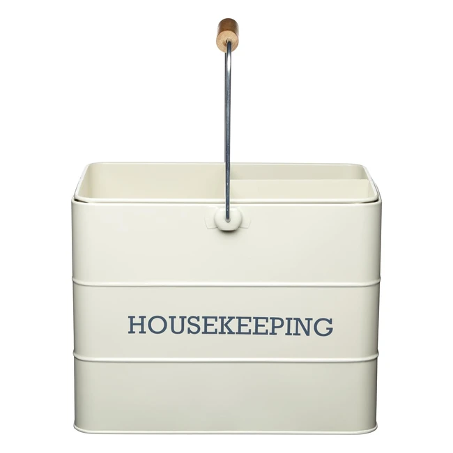 Contenitore per la pulizia color crema anticata - Living Nostalgia - Ref. 123456 - Ampio spazio e pratici scomparti