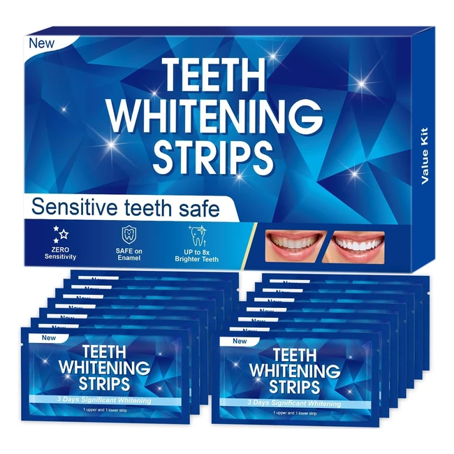 Sbiancante Denti Professionale - Rimuove Macchie Profonde - 28 Strisce Sbiancanti