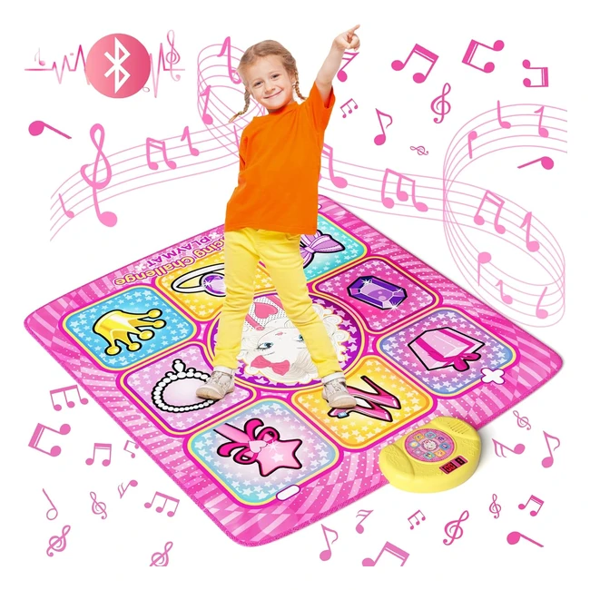 Alfombrilla de Baile para Niñas - Regalos de Navidad y Cumpleaños - Modos de Baile y Música Incorporada - Bluetooth Inalámbrico