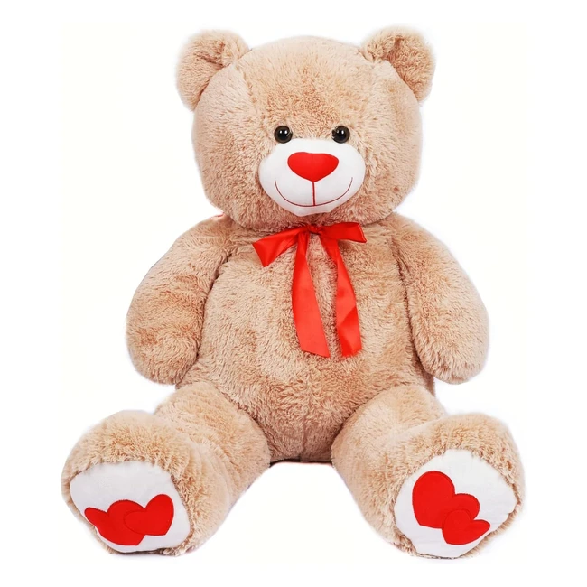 Orsacchiotto di peluche gigante XXL 110cm - Regalo Compleanno San Valentino Natale - Marrone Chiaro