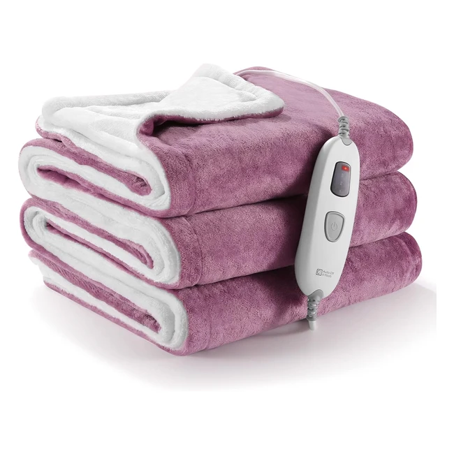 Manta Eléctrica 130x180cm con Apagado Automático - 4 Niveles de Calefacción