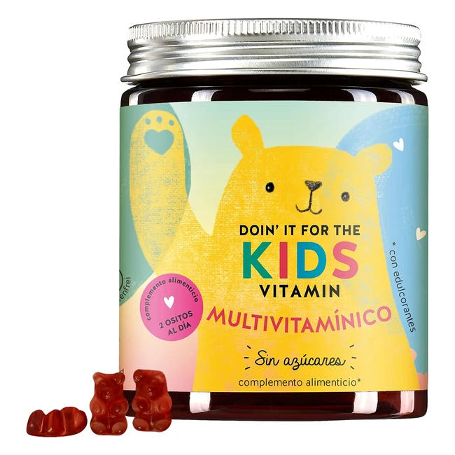 Ositos Multivitaminas para Niños | Sin Azúcar | Complejo Inmunitario | Suministro Mensual