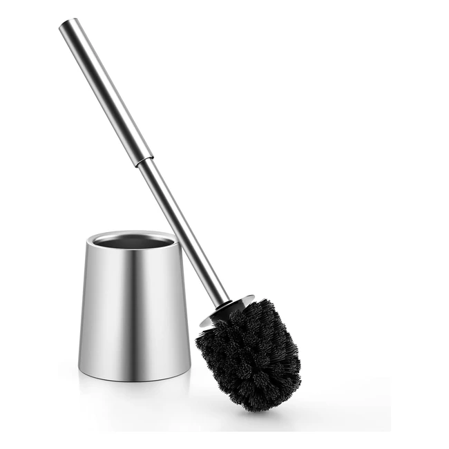 Tourramit SUS304 Scopino per WC in Acciaio Inox - Manico Lungo - Accessori Bagno