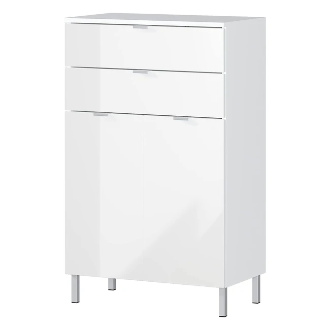 Commode blanche Germania Die Mbelmacher BHT 609734 cm - Meuble avec tiroirs et portes