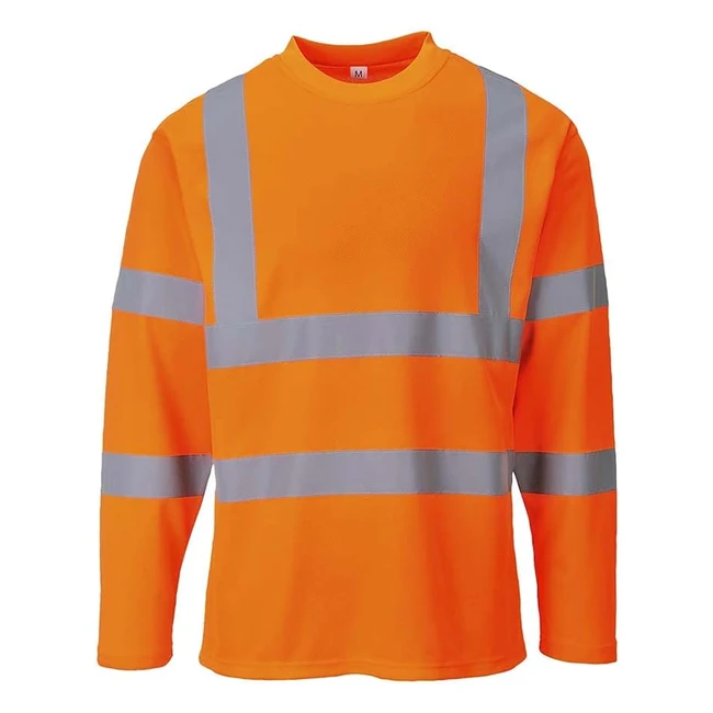 Maglietta Portwest S278ORRXXL Manica Lunga Alta Visibilità Arancio XXL