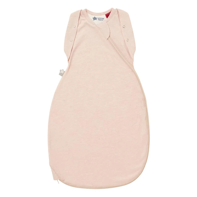 Tommee Tippee Baby Sleeping Bag | OriginalGrobag Swaddle Bag | Hip-Healthy Design | Soft Cotton-Rich Fabric | 0-3M | 2.5 Tog | Blush