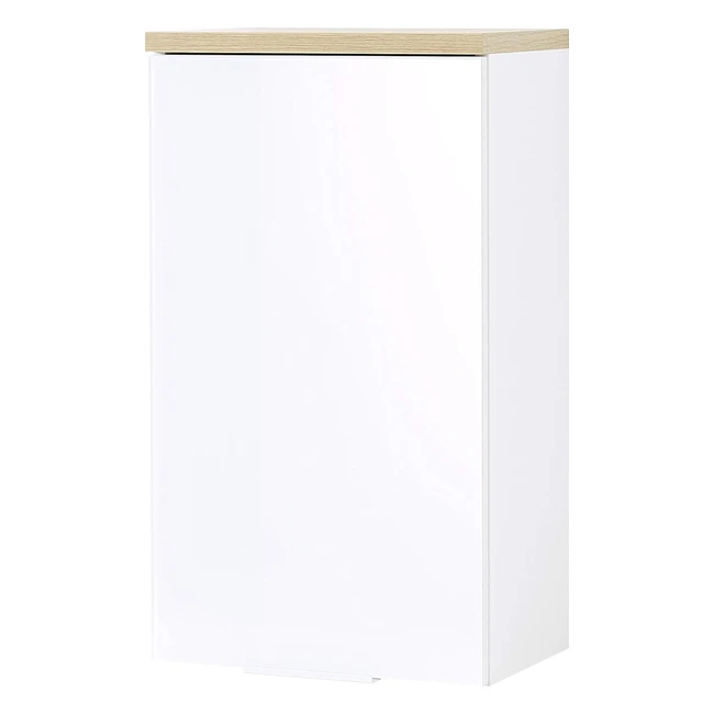 Armadietto pensile bianco/rovere navarra GWPescara 2750513 - Germania Die Möbelmacher