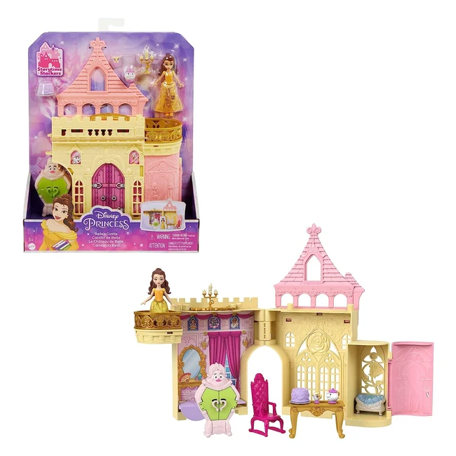 Castillo de Bella Disney Princess Minis con Figuras y Accesorios - Juguete 3 años