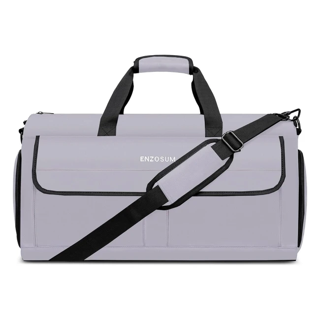Bolsa Portatrajes de Viaje para Trajes - Bolso Porta Trajes Ropa con Compartimentos - Gris