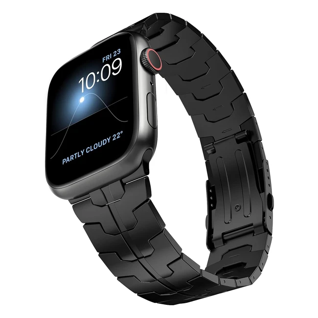 Cinturino Lululook in Titanio per Apple Watch - Ultra Compatibile - Serie 8 7 6 SE 5 4 3 2 1