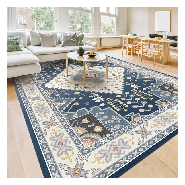 Homfine Alfombra Vintage 200x300cm - Resistente, Lavable, Antideslizante