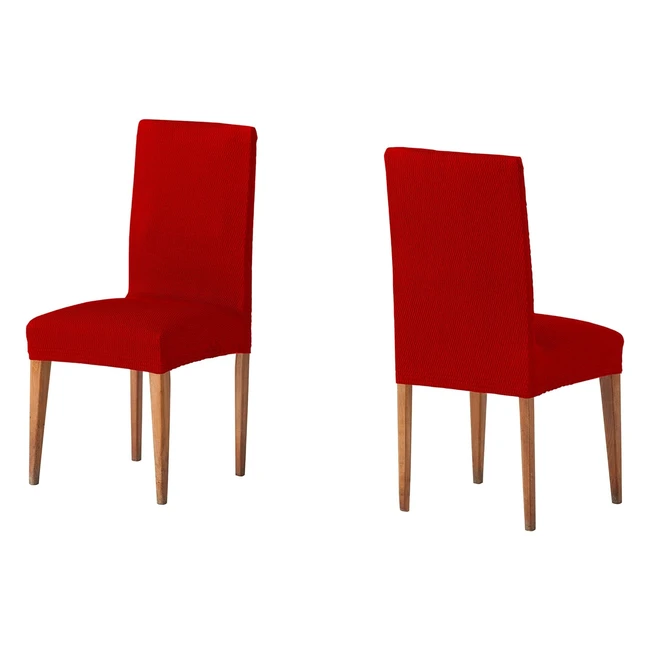 Funda para silla Martina Home Tunez, respaldo rojo, 2 unidades