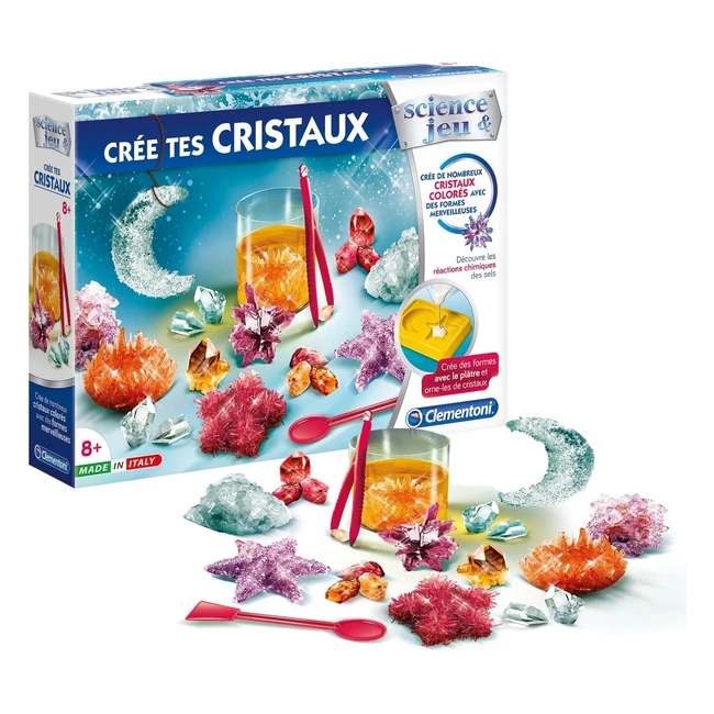 Clementoni Cree Tus Cristales 52442 - ¡Crea Cristales Translúcidos y Coloridos!