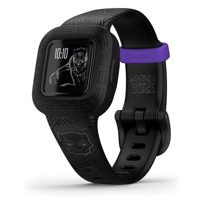 Garmin vivofit jr 3 wasserdichte digitale Kinderuhr, Marvel Black Panther, Ref: VVJ3-MBP
