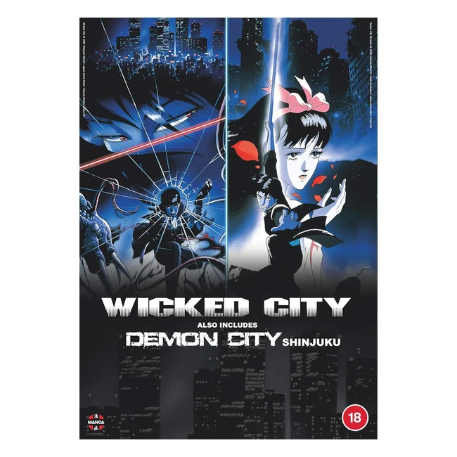 Wicked City & Demon City Shinjuku Double Feature DVD - Action-Packed Anime with Free Delivery