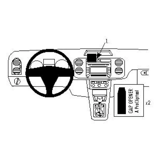 Soporte de coche Brodit ProClip 854135 - Montaje central - Alta calidad