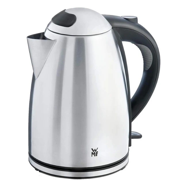 WMF Stelio Wasserkocher Edelstahl 1,7L mit Filter 2400W kabellos beleuchteter Wasserstandsanzeiger Limettenwasserfilter Cromargan matt