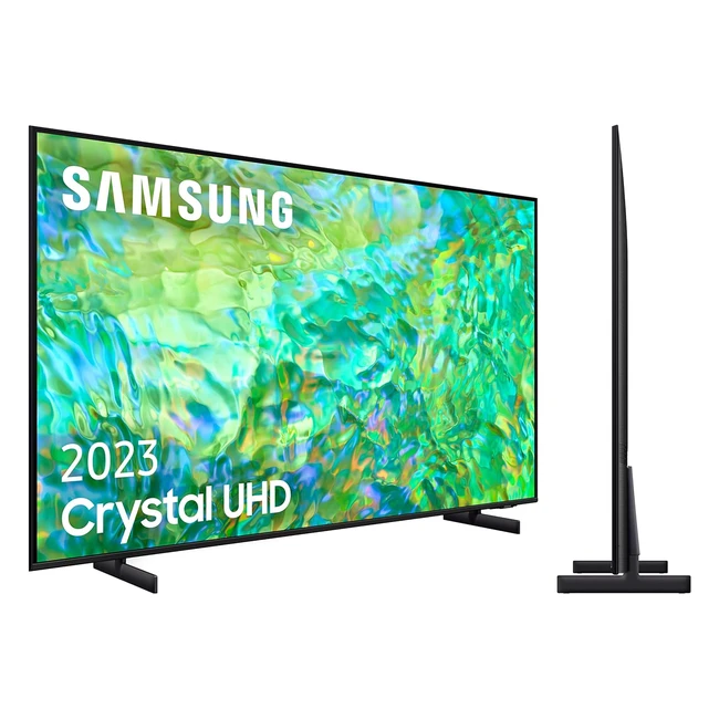 TV Samsung Crystal UHD 2023 50CU8000 - Smart TV 50" Procesador Crystal UHD QSymphony Gaming Hub Diseño AirSlim y Contrast Enhancer con HDR10