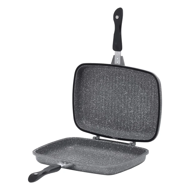 Piastra Grill Aeternum Madame Petravera 30 - Antiaderente - 28x22 cm - Grigio