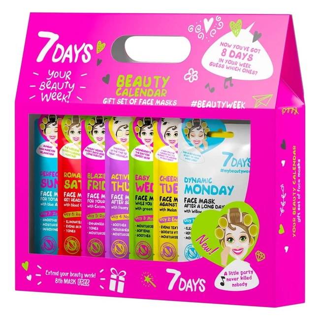 Kit 8 Maschere Viso Cura Pelle - Idratazione, Antirughe, Antiacne - Regalo per Lei