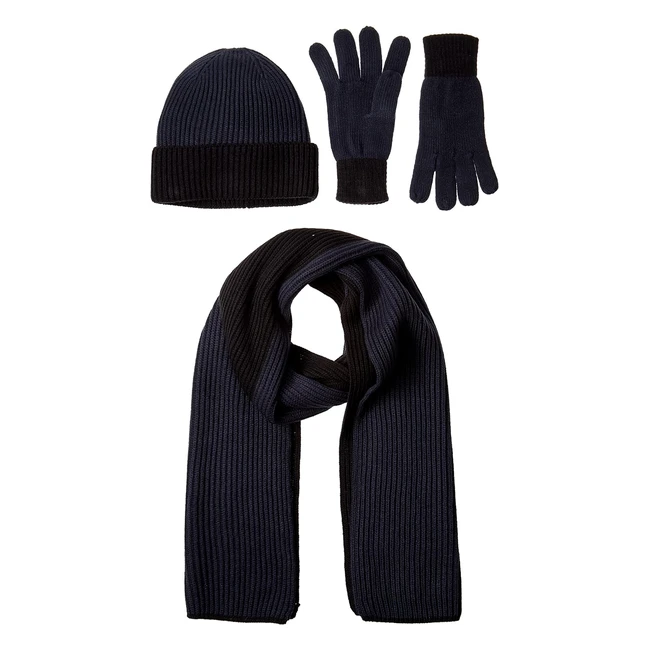 Ensemble bonnet, écharpe et gants en tricot mixte adulte - Lot de 3 | Amazon Essentials