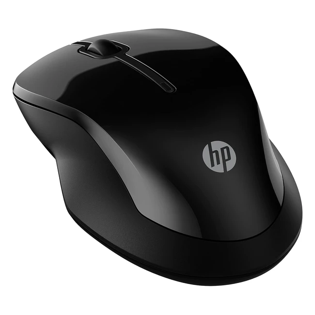 Souris sans fil HP 250 - Connexion USB-A et Bluetooth 5.0 - Technologie LED bleue - Résolution jusqu'à 1600 DPI - Profil ergonomique - Compatible avec Windows 10/11, ChromeOS - Noir