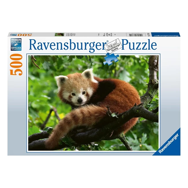 Ravensburger Puzzle Adulte 500 pièces - Adorable Panda Roux - Qualité Supérieure