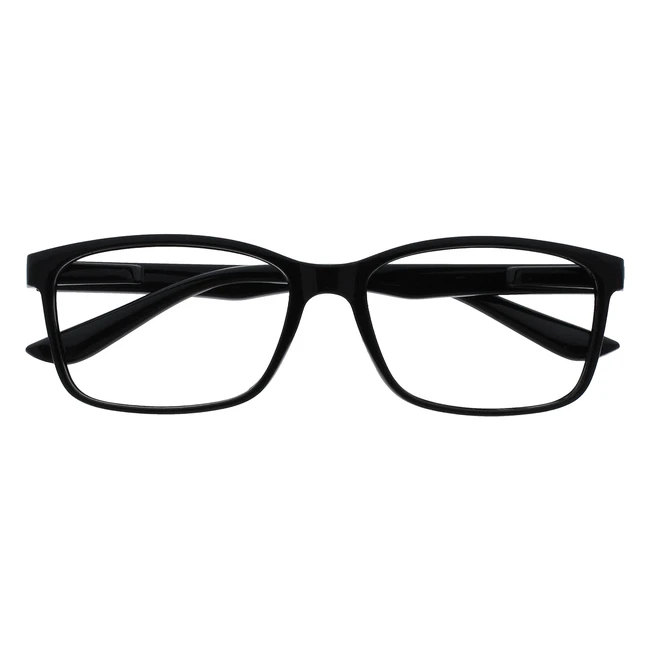 Occhiali da lettura Nero Lettori Grande Stile Designer Uomo R831 100 50gr