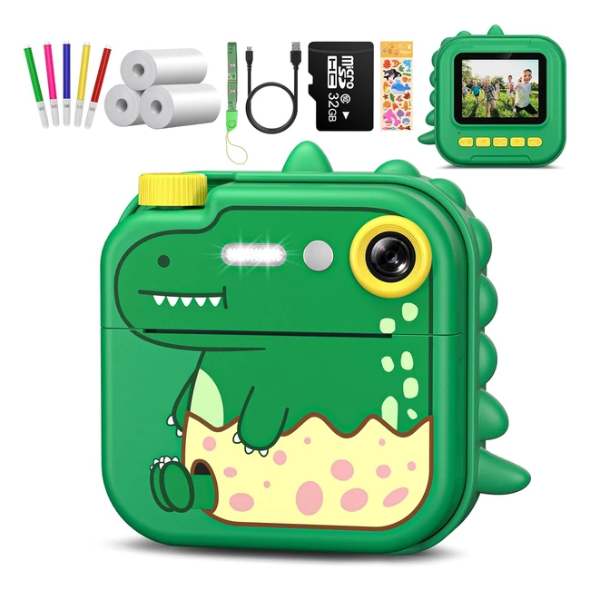 Cámara Infantil 1080p HD | Instantánea para Niños | Blanco y Negro | Tarjeta SD 32GB | Regalo para Niños