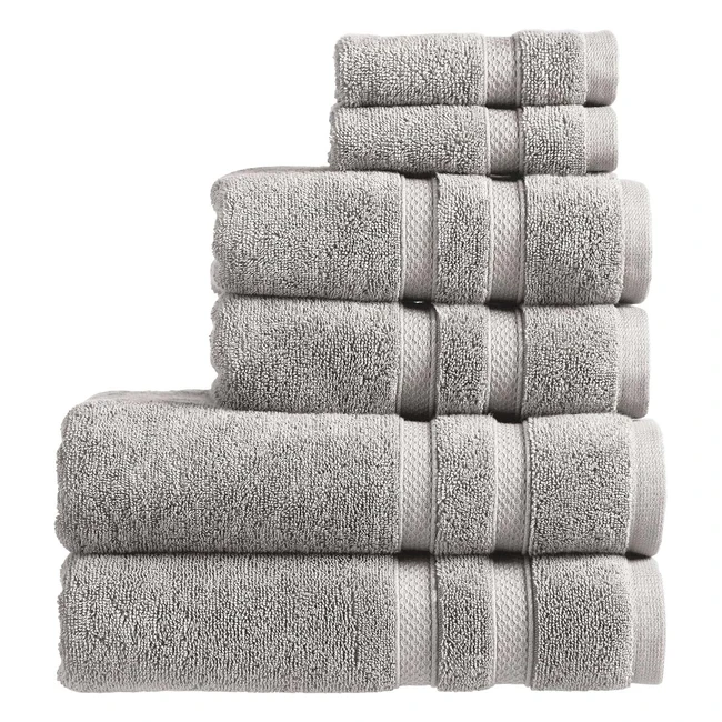 Christy Chroma Grey Towel Set - Highly Absorbent, Soft & Smooth, 100% Cotton