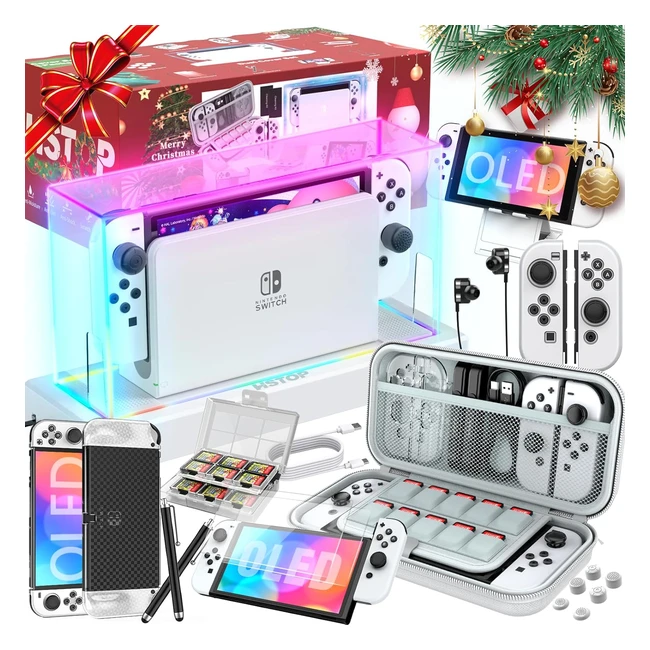 Cubierta Antipolvo para Nintendo Switch OLED - Juego de Accesorios 25 en 1