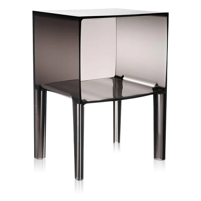 Mesita de noche Ghost Buster gris ahumado 40x34x57 cm - Kartell