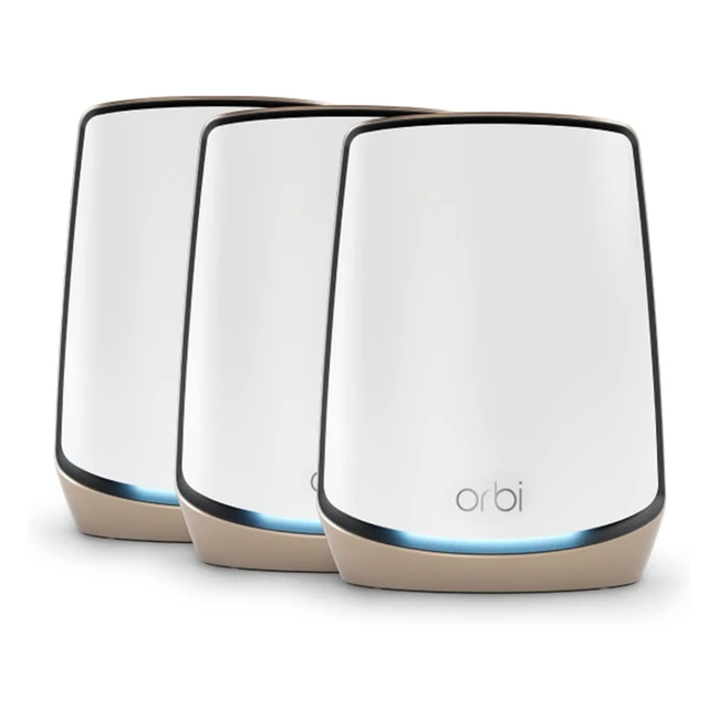 Netgear Orbi RBK863S Tri-Band WiFi 6 Mesh System - Up to 6Gbps Speeds, 8000 sq ft Coverage