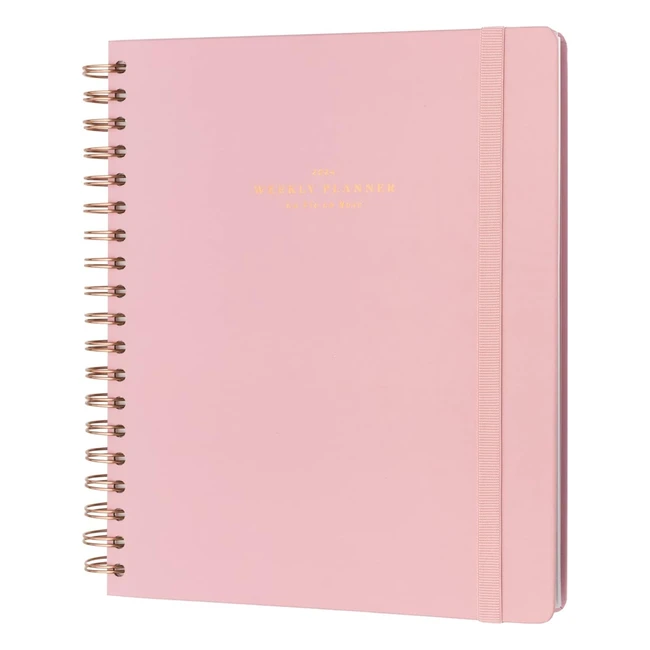 Agenda escritorio Kokonote 2024 semana vista La Vie en Rose - Ref. 2024-001