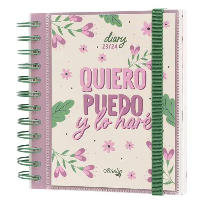 Agenda Escolar Grupo Erik 2023-2024 Amelie - Con Frases Motivadoras