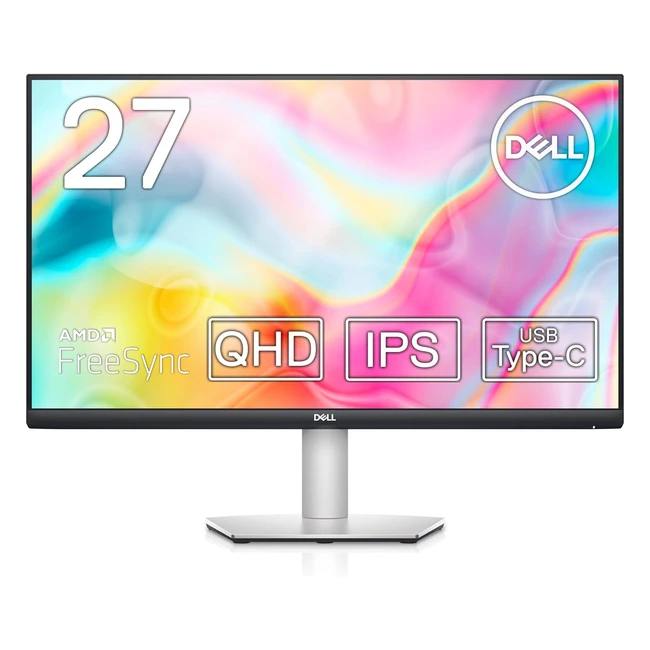 Monitor Dell S2722DC USB-C 27'' QHD 2560x1440, 75Hz, IPS, 4ms, AMD FreeSync, Altavoces Integrados, Plata