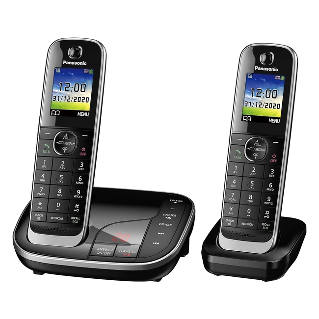 Panasonic KXTGJ322EB Twin Handset Cordless Home Phone - Nuisance Call Blocker, LCD Colour Display