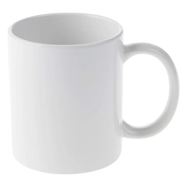 Tazas Cricut Cerámica 12 oz - Set de 2 - Sublimación de Tinta - Blanco