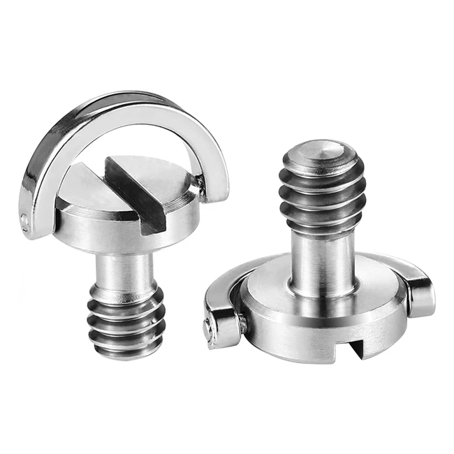 SmallRig D Shaft Dring 14 Inch Male Mounting Screw Pack of 2 for Camera Tripod Quick Release Plate