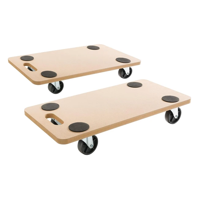 Chariots roulant Arebos 2x - Plateforme mobile pour meubles - Chariot de transport 200kg