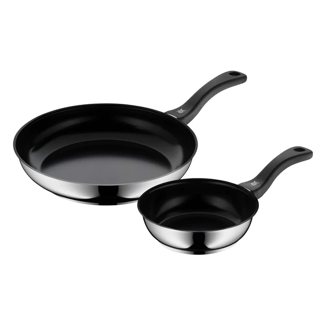 WMF Juego de 2 Sartenes Acero Inoxidable Cromargan Cerámica Inducción