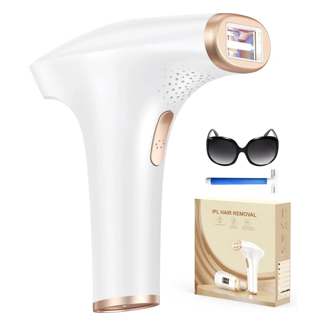 Depiladora láser IPL ZKMagic con 3 funciones avanzadas HR, SC, RA - 9 niveles de energía y 999900 flashes de luz láser para depilación