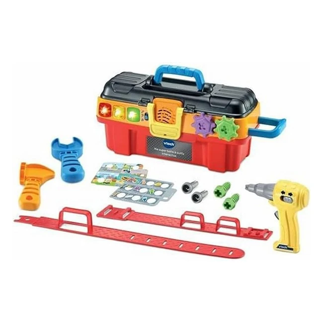 Vtech Giocattolo Imitazione Multicolore Small 550905 - Cassetta Degli Attrezzi Interattiva per Bambini dai 2 ai 5 Anni