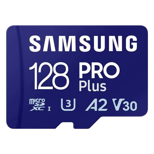Samsung Pro Plus MicroSD Karte 128 GB für mobiles Gaming - UHS-I U3 - 4K UHD - 180 MB/s lesen - 130 MB/s schreiben