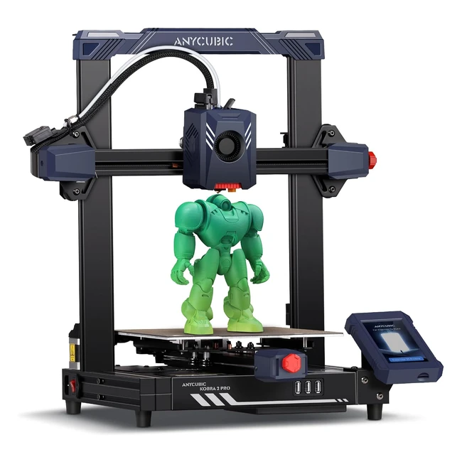 Anycubic Kobra 2 Pro 3D Drucker, 500 mms, Hohe Druckgeschwindigkeit, 10x schneller, mit hoher Rechenleistung, neuer Struktur, Leviq 20, Auto Leveling, Smart Z-Offset, Druckgröße 220 x 220 x 250 mm