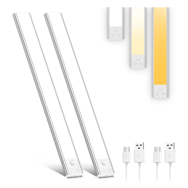 Lampe de Placard OUILA 3000k4000k6500k - Diminuable - LED sans fil rechargeable - Détection de mouvement