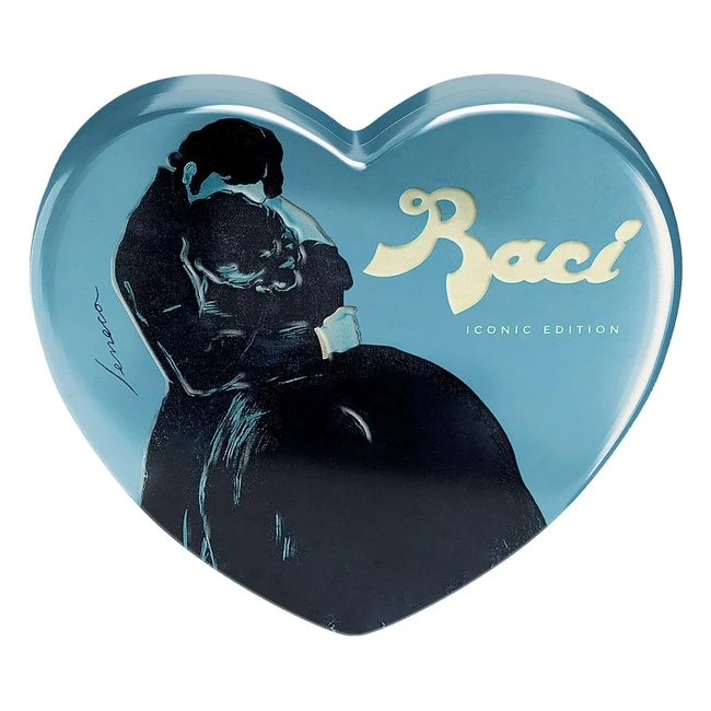 Baci Perugina: Cioccolatini Fondenti Ripieni al Gianduia - Scatola Cuore Iconica in Latta San Valentino 100g
